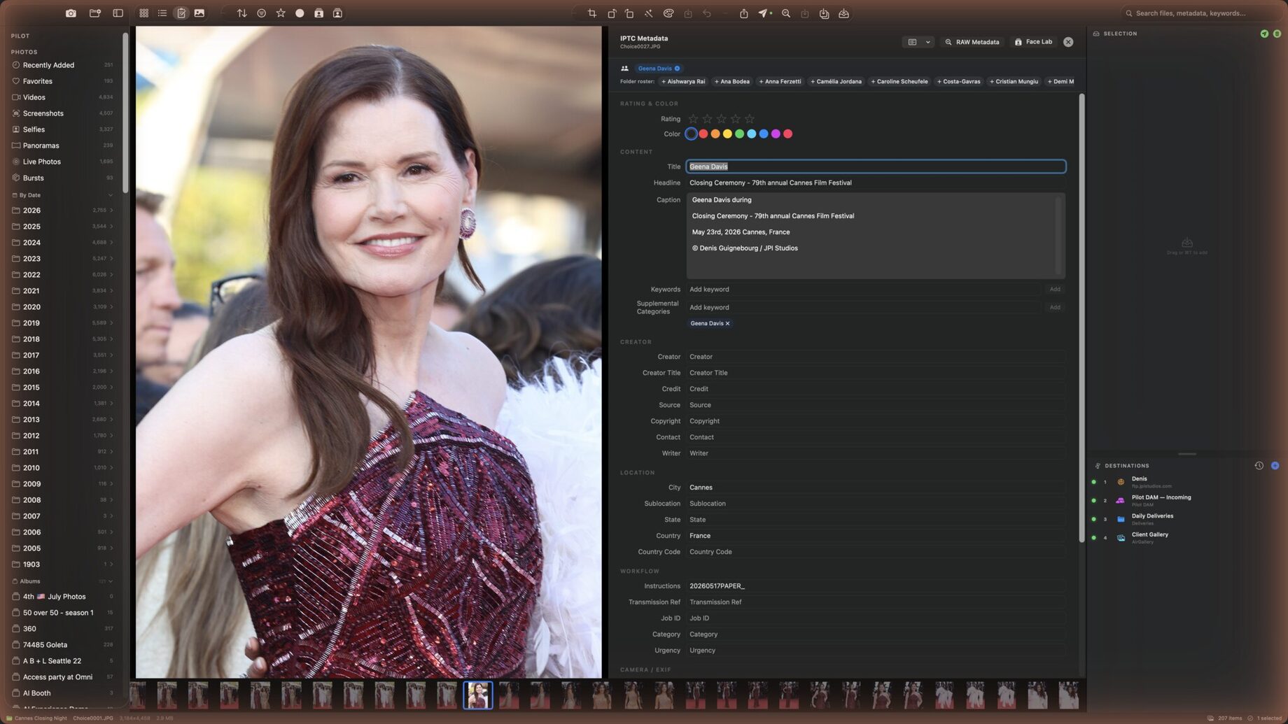 FotoTrafiX IPTC editor with Pilot face recognition